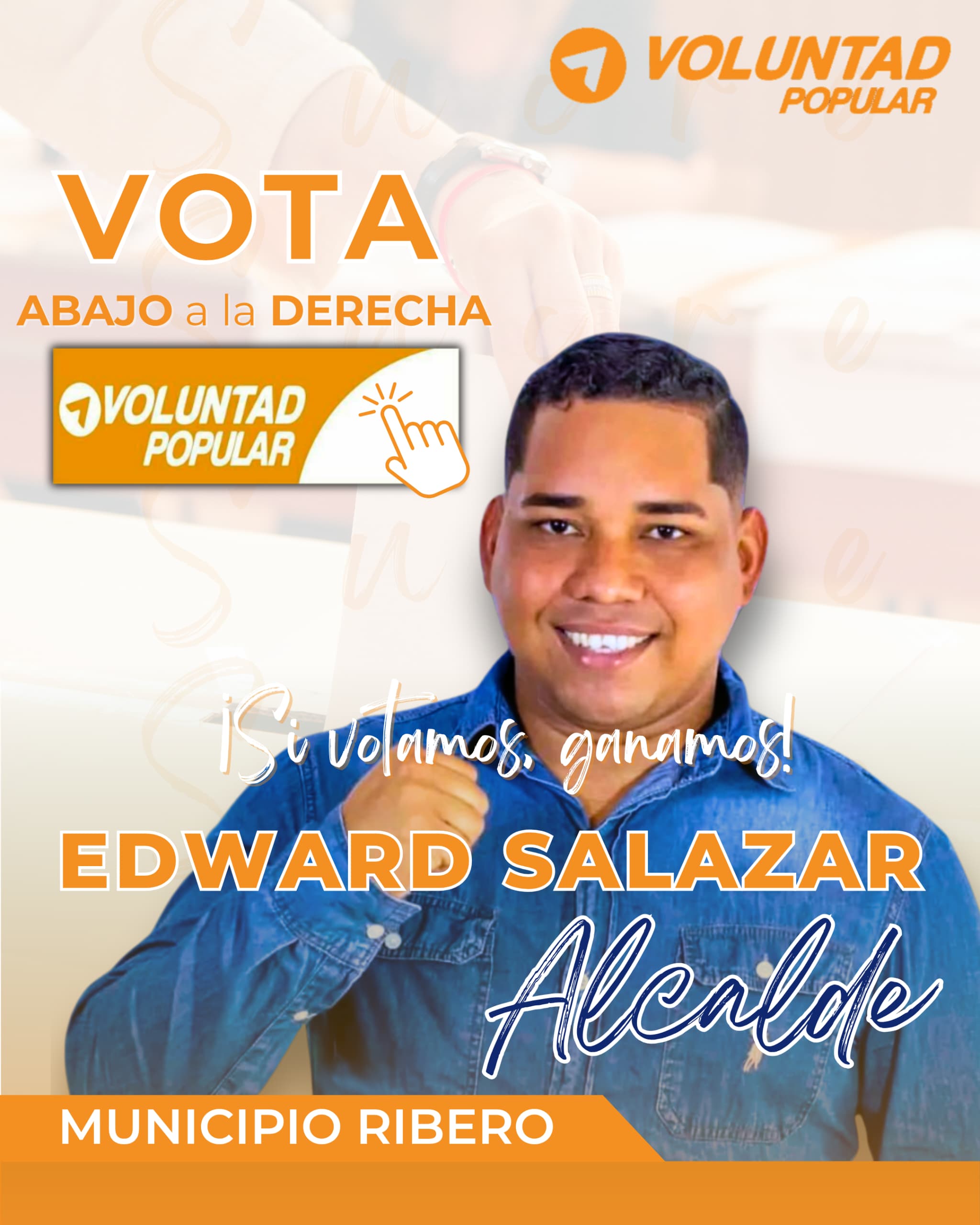Edward Salazar Candidato Municipio Ribero Estado Sucre