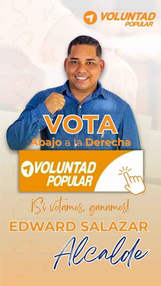 Edward Salazar Candidato Municipio Ribero Estado Sucre