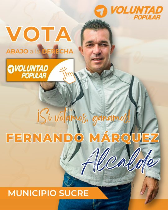 Fernando Márquez Candidato Municipio Sucre estado Sucre