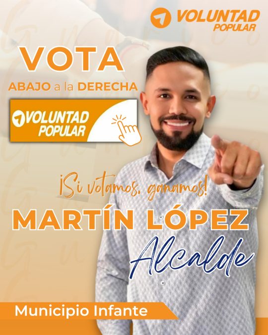 Martín López Alcalde Municipio Infante Estado Guárico